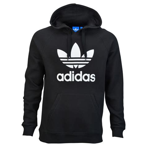 adidas schwarzer hoodie herren|Schwarz .